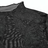 Melinda Sheer Mesh Turtleneck - PunkRave