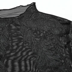 Melinda Sheer Mesh Turtleneck - PunkRave