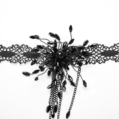 Occult Lace Choker - Black - PunkRave