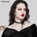 Occult Lace Choker - Black - PunkRave
