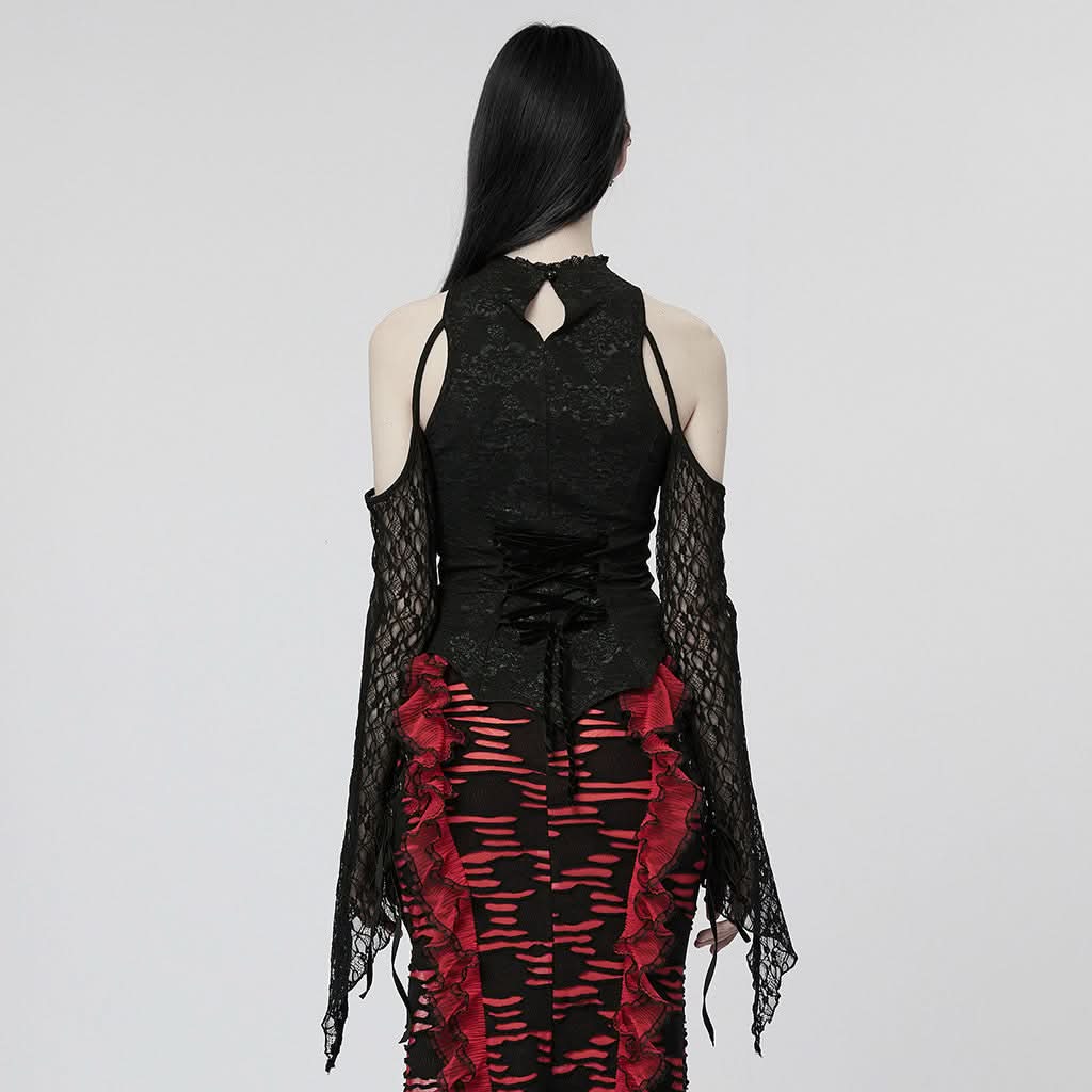 Summer Wine Mesh Halterneck Top - PunkRave