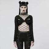 Echo Cropped Mesh Top - PunkRave