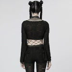Echo Cropped Mesh Top - PunkRave