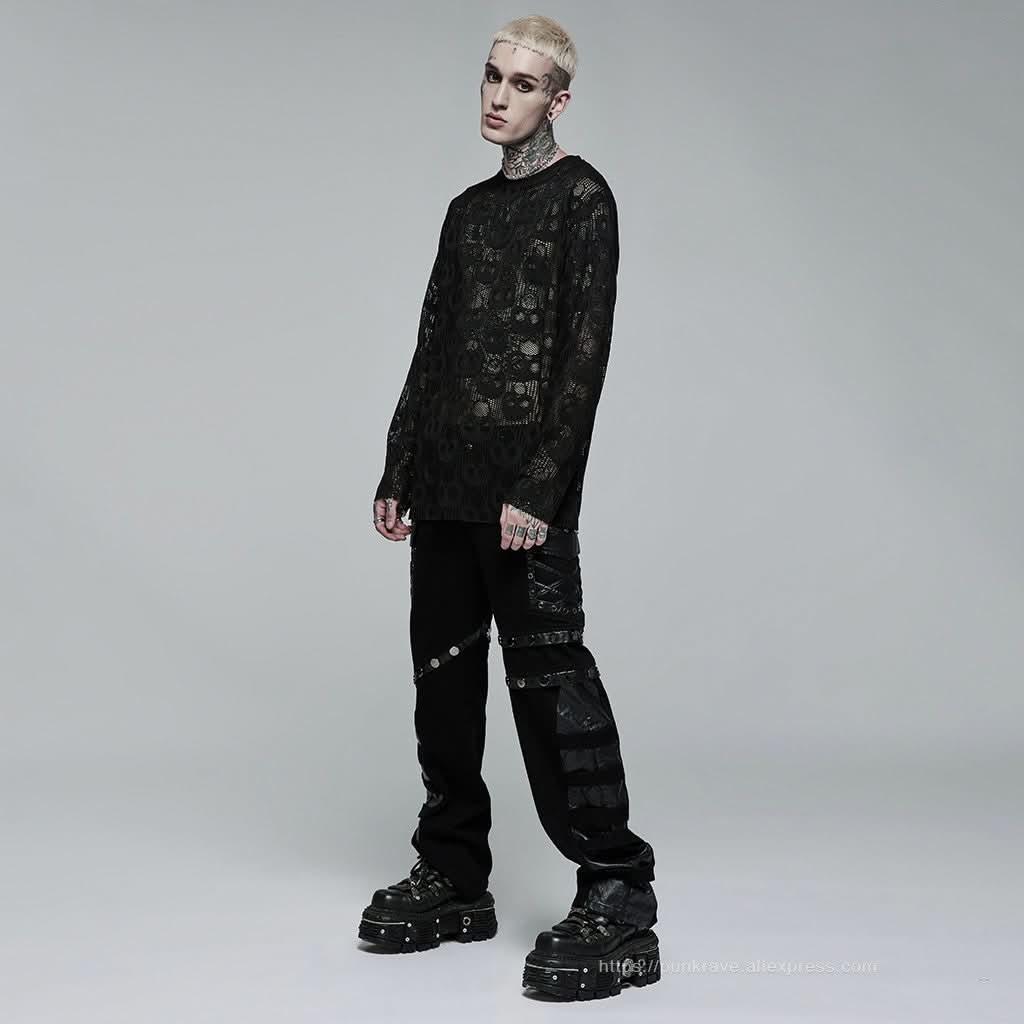 Killing Moon Mesh Skull Tee - PunkRave