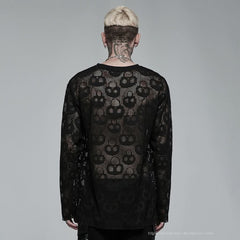 Killing Moon Mesh Skull Tee - PunkRave