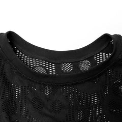 Killing Moon Mesh Skull Tee - PunkRave
