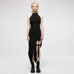 Pagan Heart Halterneck Dress With Garter - PunkRave