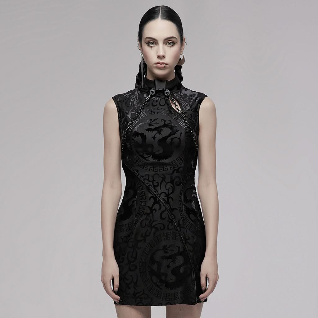 Kill Bill Cheongsam Mini Dress - PunkRave