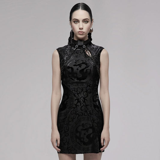 Kill Bill Cheongsam Mini Dress - PunkRave