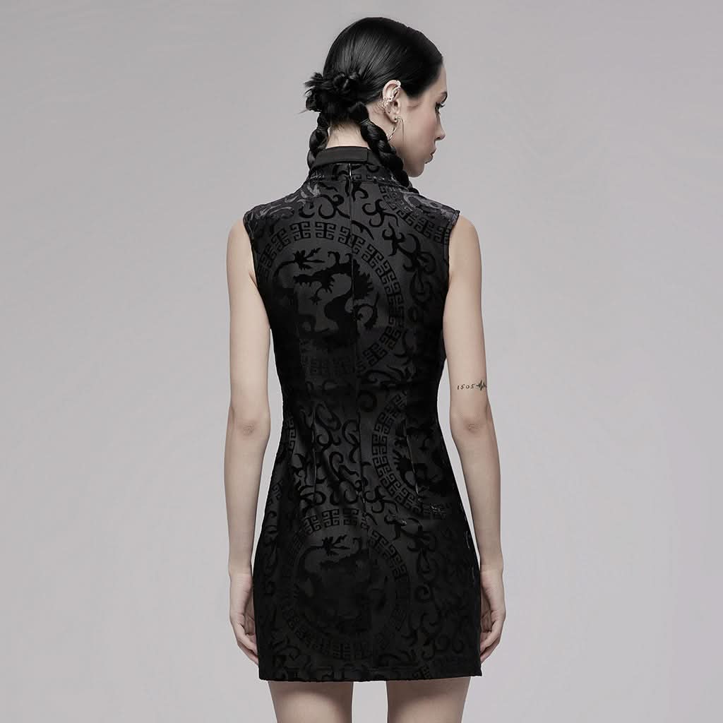 Kill Bill Cheongsam Mini Dress - PunkRave