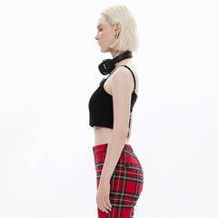 Nero Chain Crop Top - PunkRave
