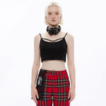 Nero Chain Crop Top - PunkRave