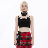 Nero Chain Crop Top - PunkRave