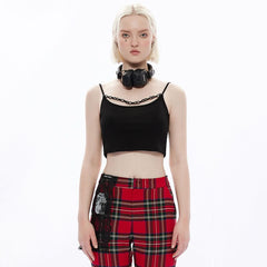 Nero Chain Crop Top - PunkRave
