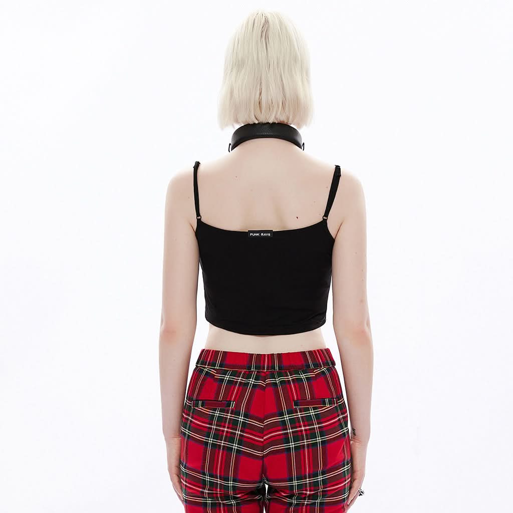Nero Chain Crop Top - PunkRave