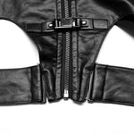 Live Wire PU Cropped Jacket - PunkRave