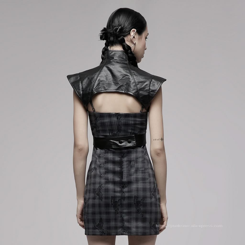 Live Wire PU Cropped Jacket - PunkRave