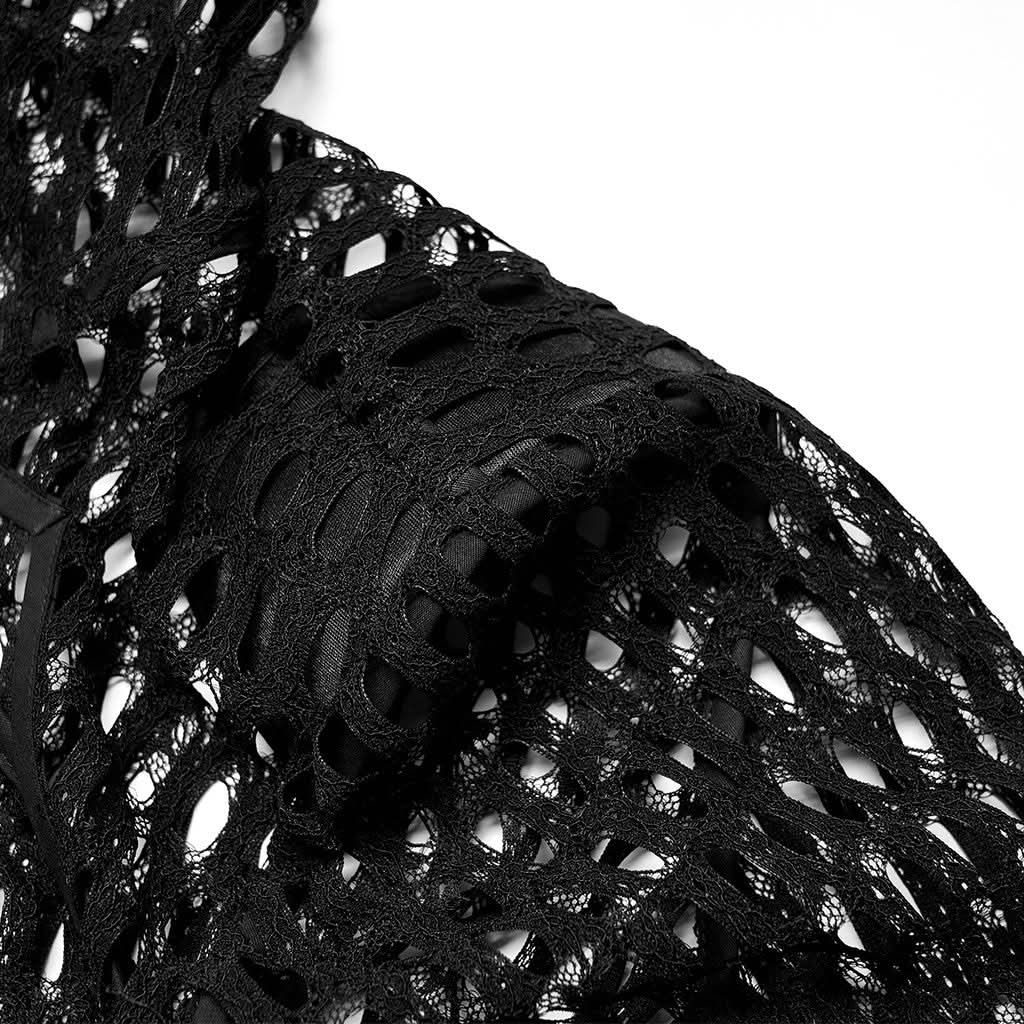 Moonlight Mesh Crop Top - PunkRave