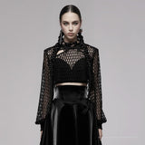 Moonlight Mesh Crop Top - PunkRave