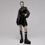 Moonlight Mesh Crop Top - PunkRave