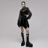 Moonlight Mesh Crop Top - PunkRave
