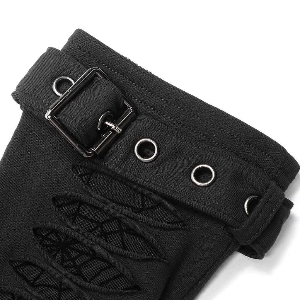 Skull & Crossbones - Distressed Gloves - PunkRave