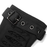 Skull & Crossbones - Distressed Gloves - PunkRave