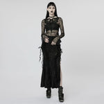 Witchy Whispers - Sheer Peplum Top - PunkRave