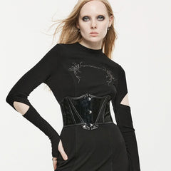 Obsidian Elegance - PU Corset - PunkRave