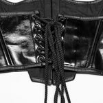Obsidian Elegance - PU Corset - PunkRave