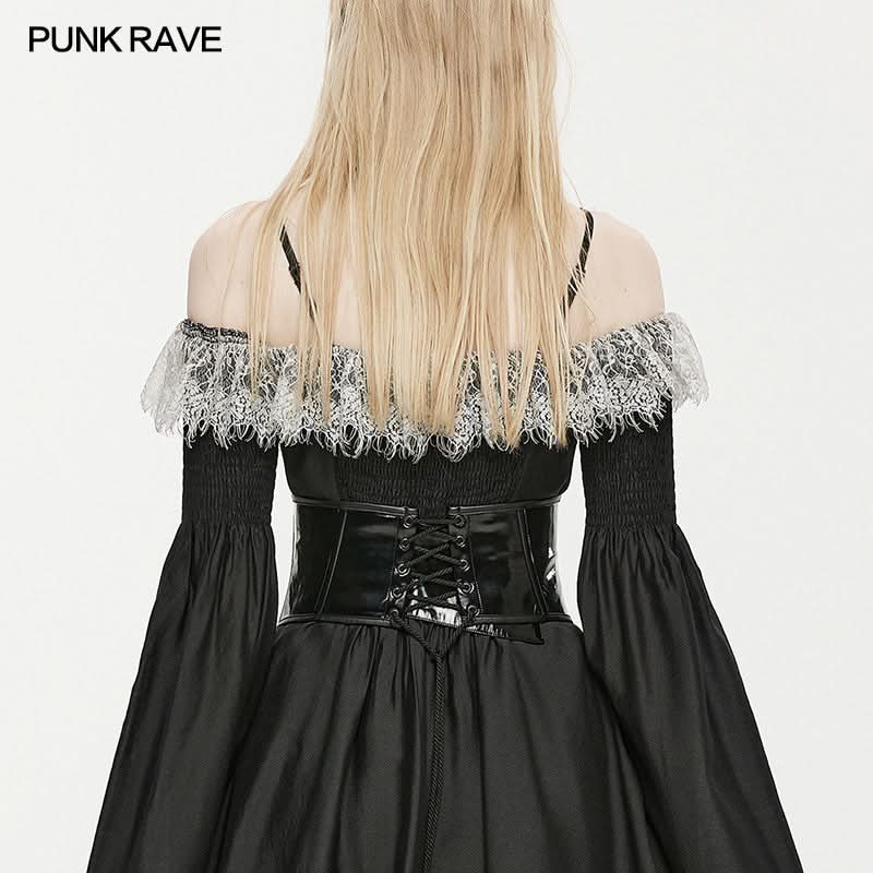Obsidian Elegance - PU Corset - PunkRave