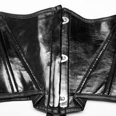 Obsidian Elegance - PU Corset - PunkRave