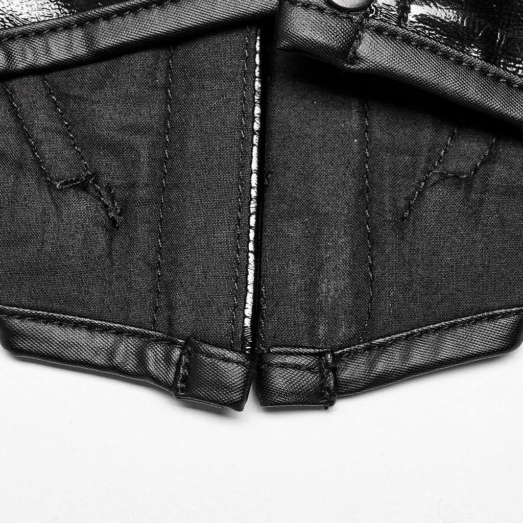 Obsidian Elegance - PU Corset - PunkRave