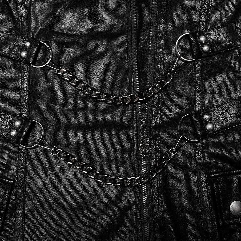 Leatherface - Punk PU Overcoat - PunkRave