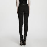 Obsidian Faux Leather Detail Skinny Trousers