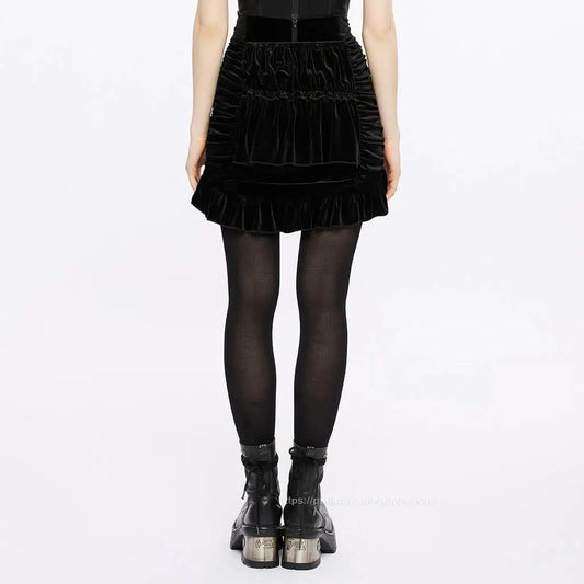 Nosferatu's Enigma - Gothic Mini Skirt - PunkRave