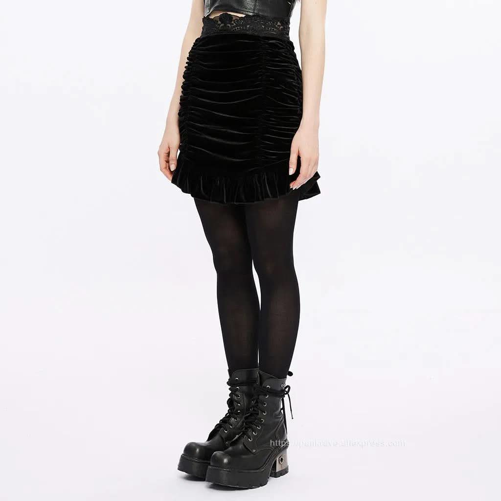 Nosferatu's Enigma - Gothic Mini Skirt - PunkRave
