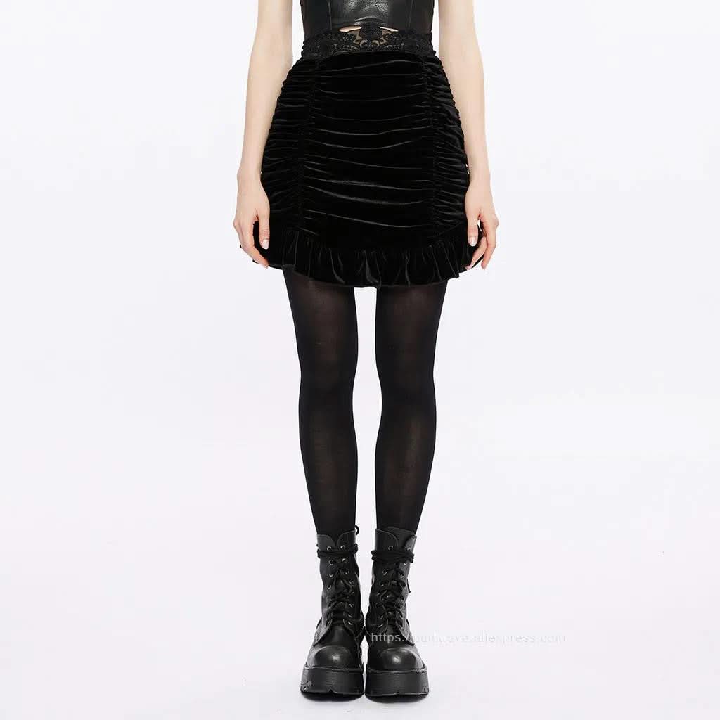 Nosferatu's Enigma - Gothic Mini Skirt - PunkRave