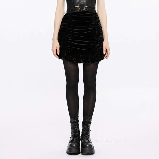 Nosferatu's Enigma - Gothic Mini Skirt - PunkRave