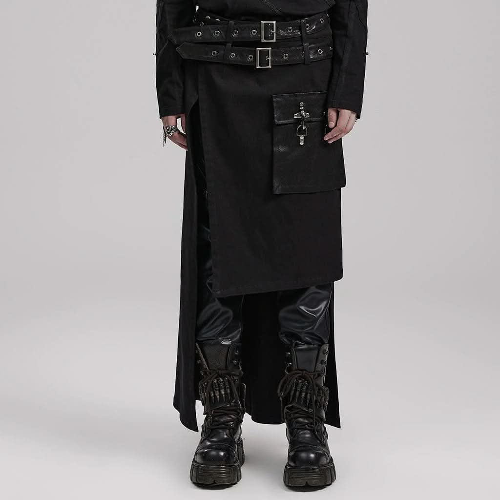Eternal Twilight - Kilt with PU Details - PunkRave