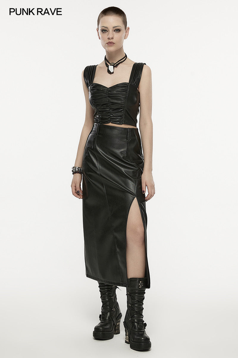 Blade Runaway - Punk High Waisted PU Skirt