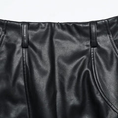 Blade Runaway - Punk High Waisted PU Skirt - PunkRave