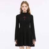 Darkly Ever After - Gothic Minimalistic Dress - PunkRave