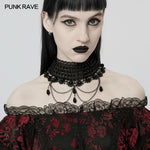 Satanas - Gothic Pearl Choker - PunkRave