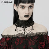 Satanas - Gothic Pearl Choker - PunkRave