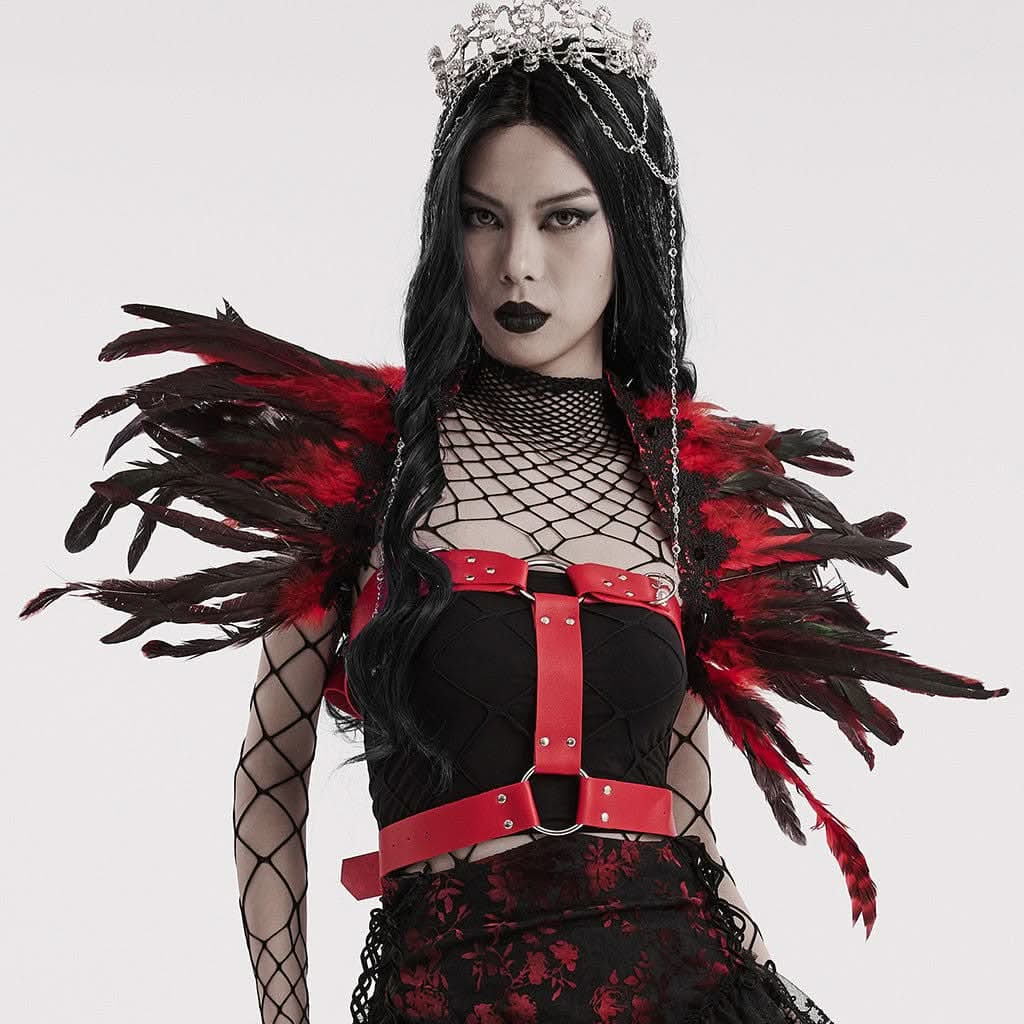 Ryuk - Punk PU Harness with Wings - PunkRave