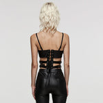 Urban Anarchy - Punk PU Crop Top - PunkRave