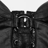 Urban Anarchy - Punk PU Crop Top - PunkRave