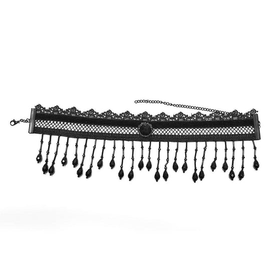 Nightshade - Gothic Bead Choker - PunkRave
