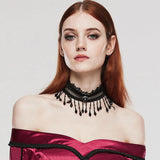 Nightshade - Gothic Bead Choker - PunkRave
